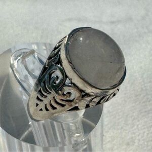 Clear Quartz Ring Size 7.25